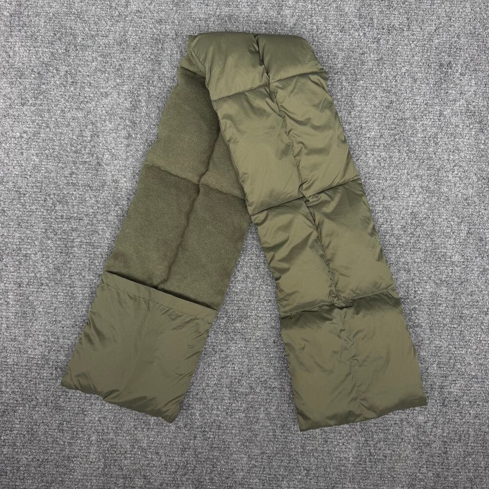 UNIQLO Heattech Lined Padded Scarf Olive Green
